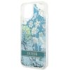 Guess GUHCP14SLFLSN iPhone 14 / 15 / 13 6.1 zielony/green hardcase Flower Liquid Glitter
